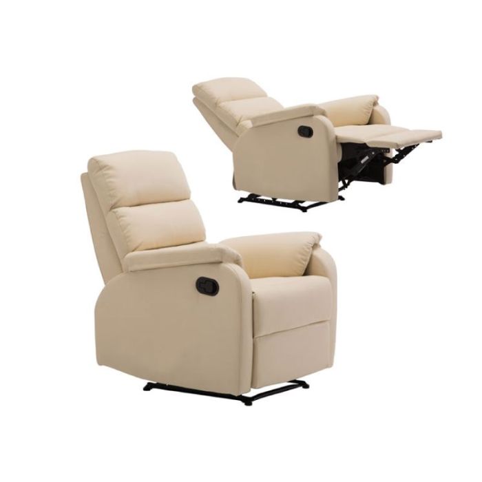 Comfort E-00019053 PU Beige Recliner-Relax Armchair