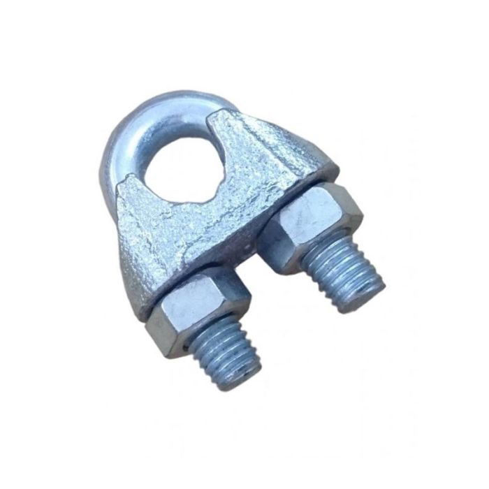 Electro Galvanized Wire Rope Grip 5mm (10pcs)