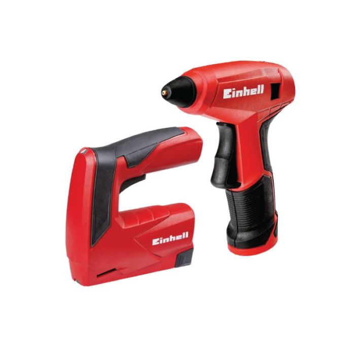 Einhell TC-TK 2pcs 3.6 LI Set Stapler & Glue Gun Cordless Kits & Twinpacks