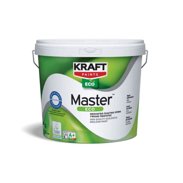 Kraft Master Eco Οικολογικό Πλαστικό Χρώμα Λευκό 10L