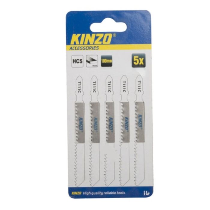 Kinzo T111C T-Shank 5pcs Wood Jigsaw Blades