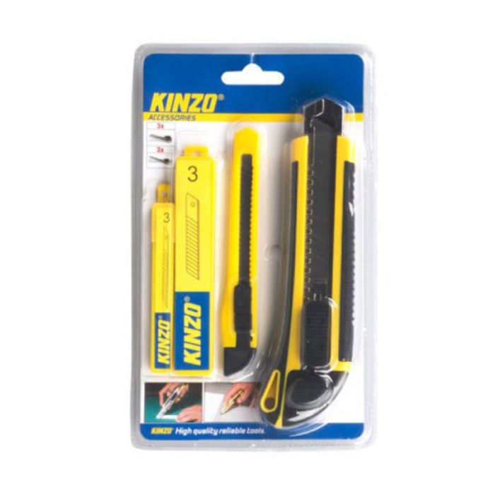 Kinzo Snap Off Knives 130x20x210mm 4pcs