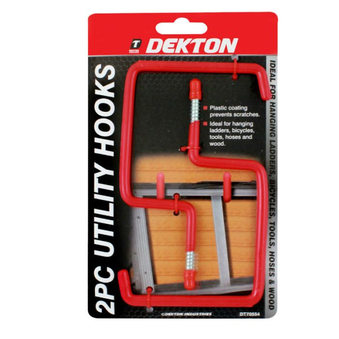 Dekton 2pcs Utility Heavy Duty Storage Hooks