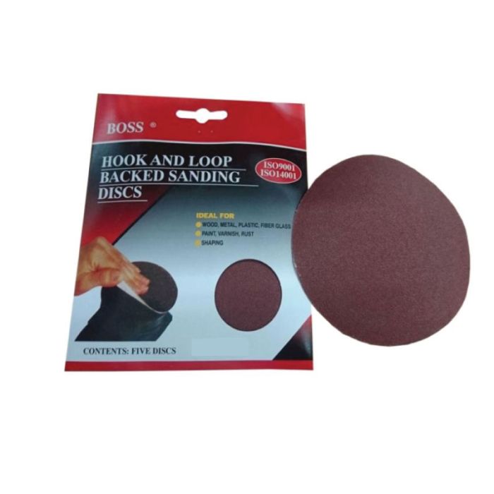 Boss 125mm Sanding - Abrasive Disc K180 5pcs