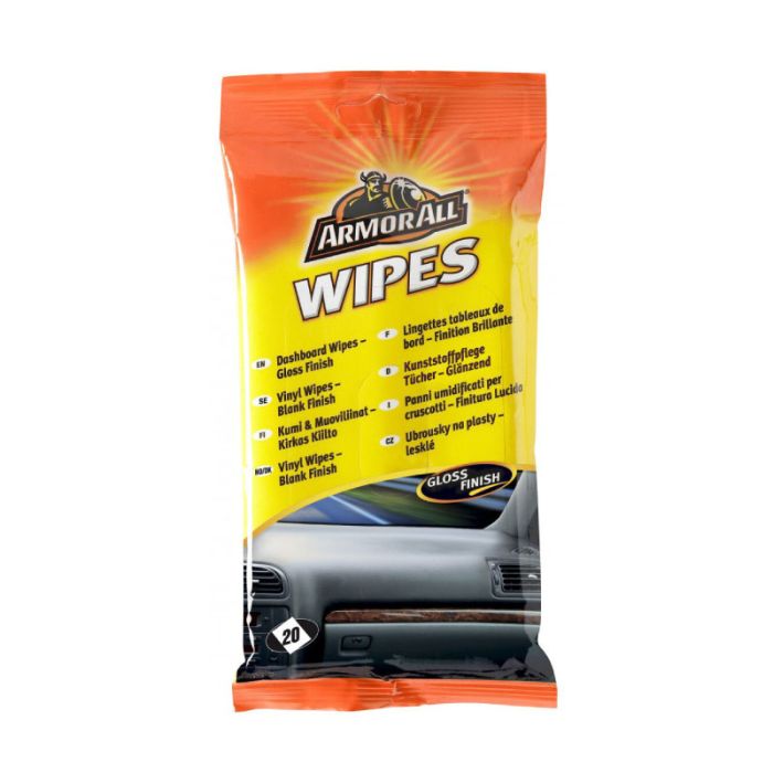 Armor All Flowpack Dashboard Gloss Car Wipes 20pcs