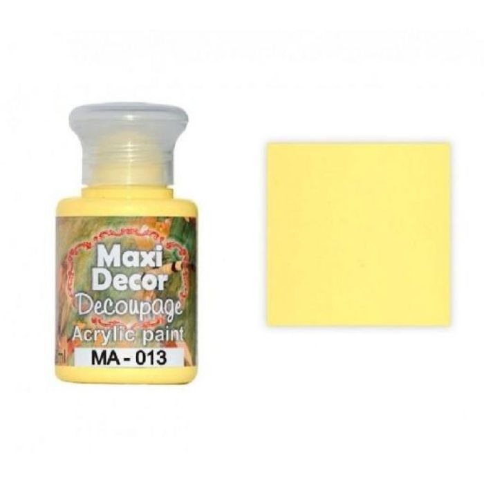 Maxi Decor 60ML Vanilla Acrylic Paint