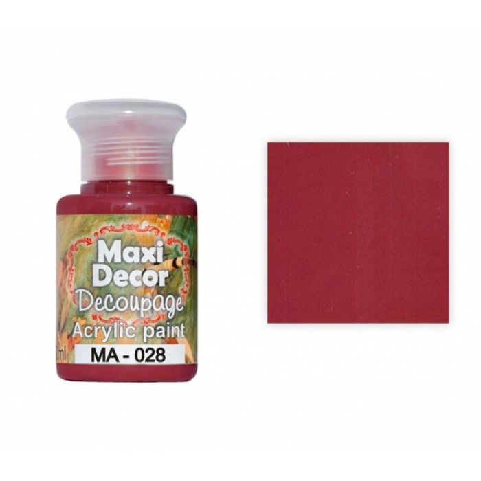 Maxi Decor 60ML Clay Red Acrylic Paint