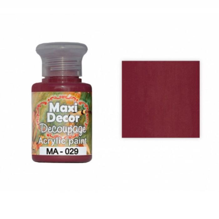 Maxi Decor 60ML Red Wine Acrylic Paint