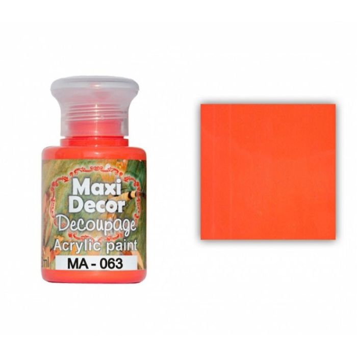 Maxi Decor 60ML Tangerine Acrylic Paint