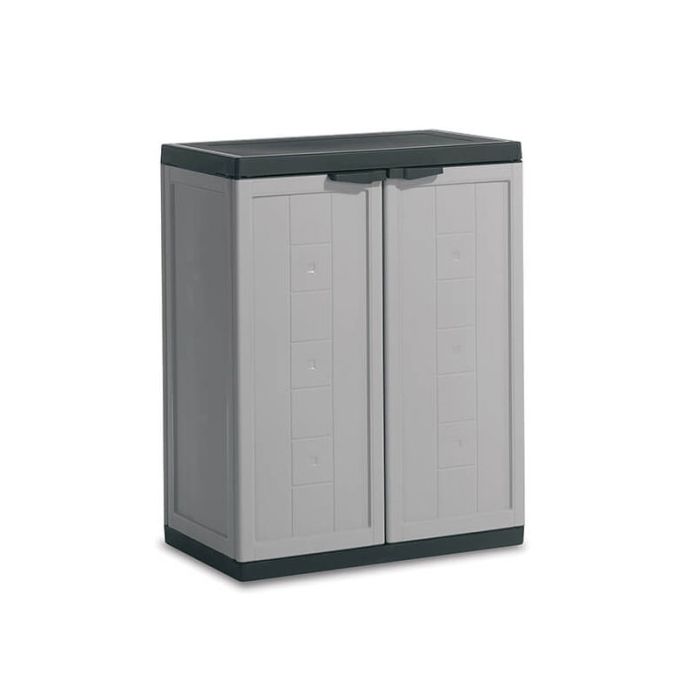 Keter Jolly Base Black / Grey Garden Plastic Storage Cabinet