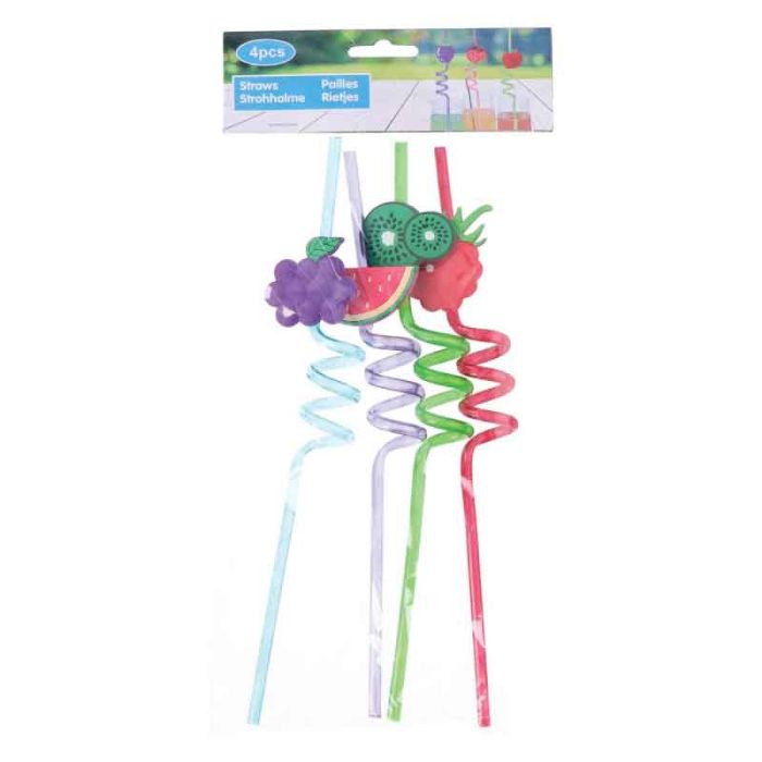 Jam Jam 4pcs Fruits Resuable Straws