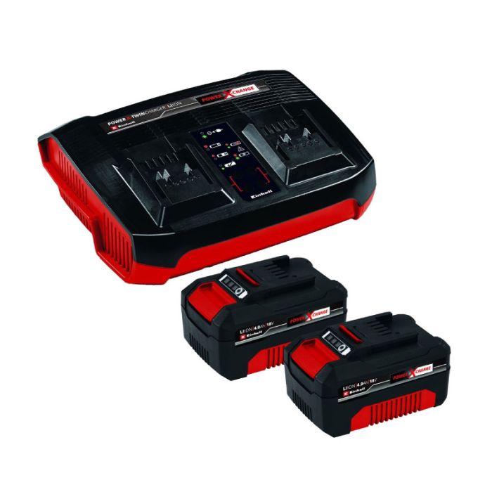 Einhell 18V - 2x 4.0Ah Batteries & Charger Kit