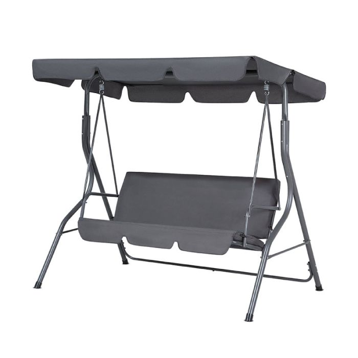 Bormann Metal Day Bed Grey Garden Swing (BSP1050)