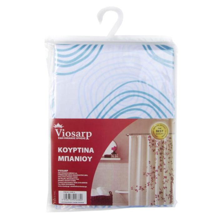 VS Fabric Shapes 180x200cm Bath / Shower Curtain