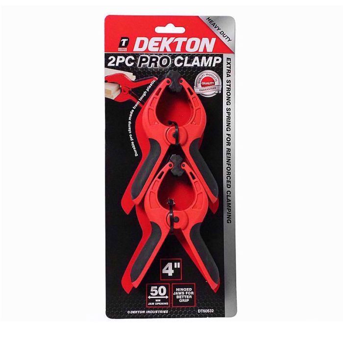 Dekton 80mm 2pcs Heavy Duty Spring Clamps