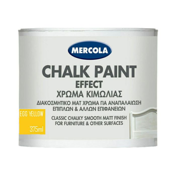 Mercola Matt Furniture Egg Yellow Chalk Paint 375ML