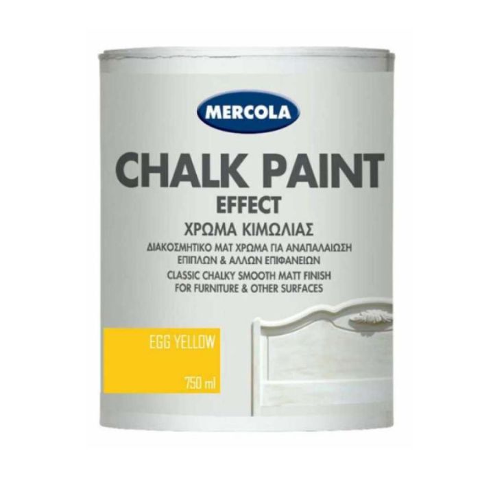 Mercola Matt Furniture Egg Yellow Chalk Paint 750ML