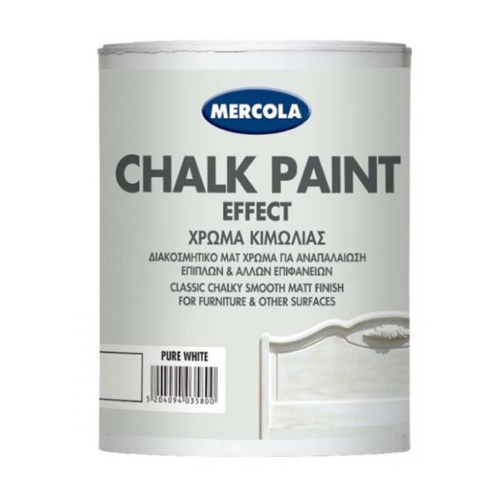 Mercola Matt Furniture Pure White Paint 750ML