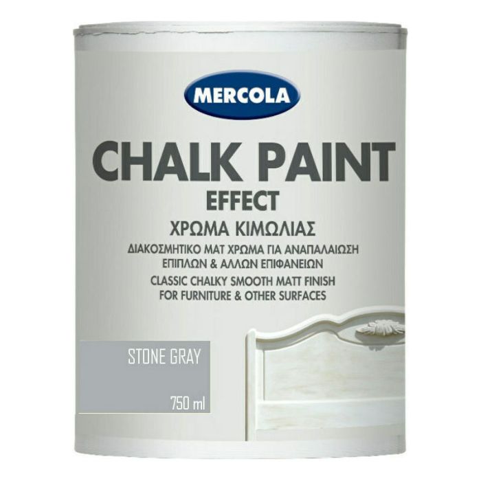 Mercola Matt Furniture Grey Stone Paint 750ML