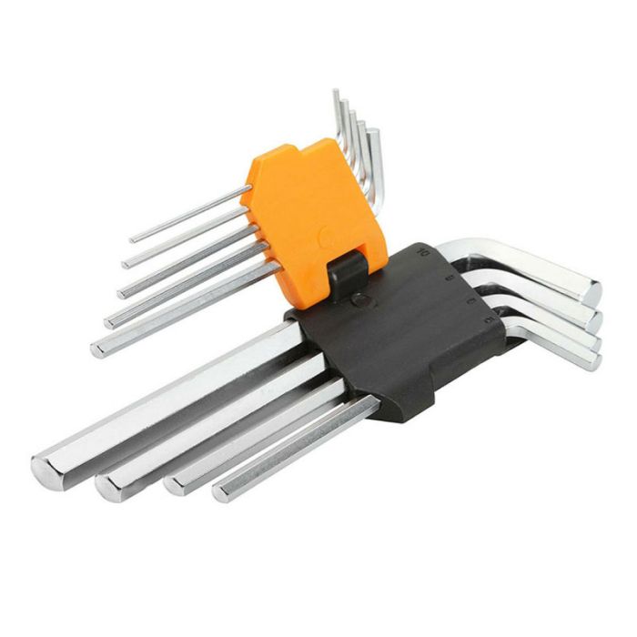 Tolsen Long Arm 9pcs Set Hex Keys