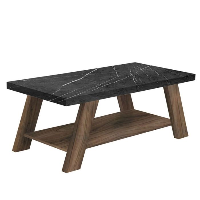 Caracas 04-0644 Melamine Stone Walnut 119x59x46cm Coffee Table