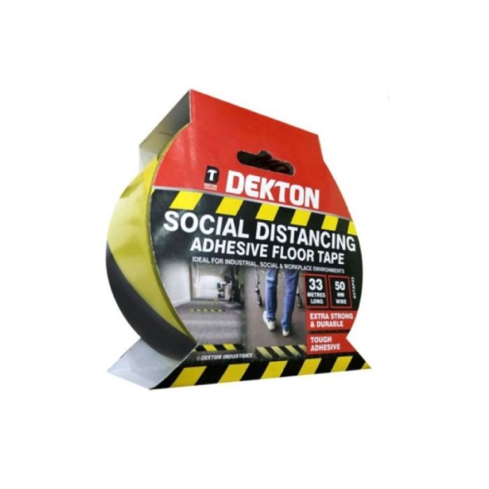 Dekton 33m 50mm Social Distancing Adhesive Floor Tape