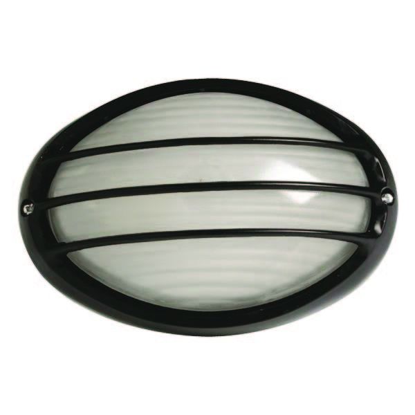 Eurolamp E27 42W Aluminum Black Outdoor Wall Light