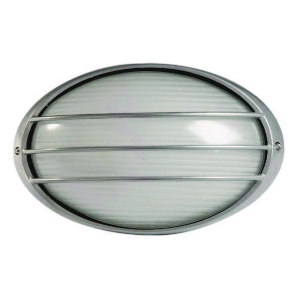 Eurolamp E27 42W Aluminum Grey Outdoor Wall Light