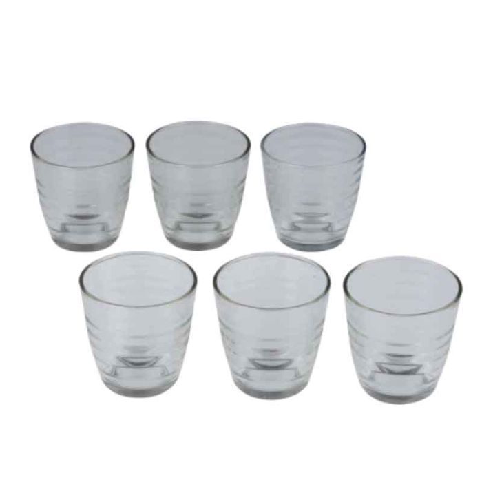 Short Water Glasses Alpina Set 6pcs Transparent 207