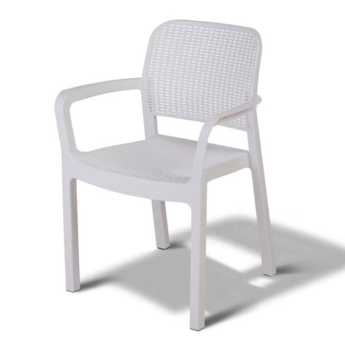 Keter Samana White Plastic Garden Chair