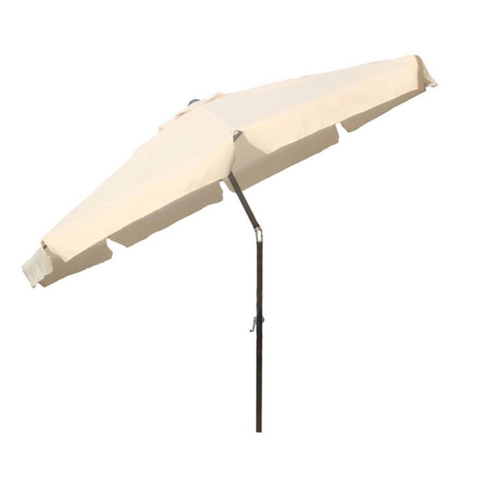 Fyl Garden Umbrella (Crank & Tilt) Brown Cream 3m