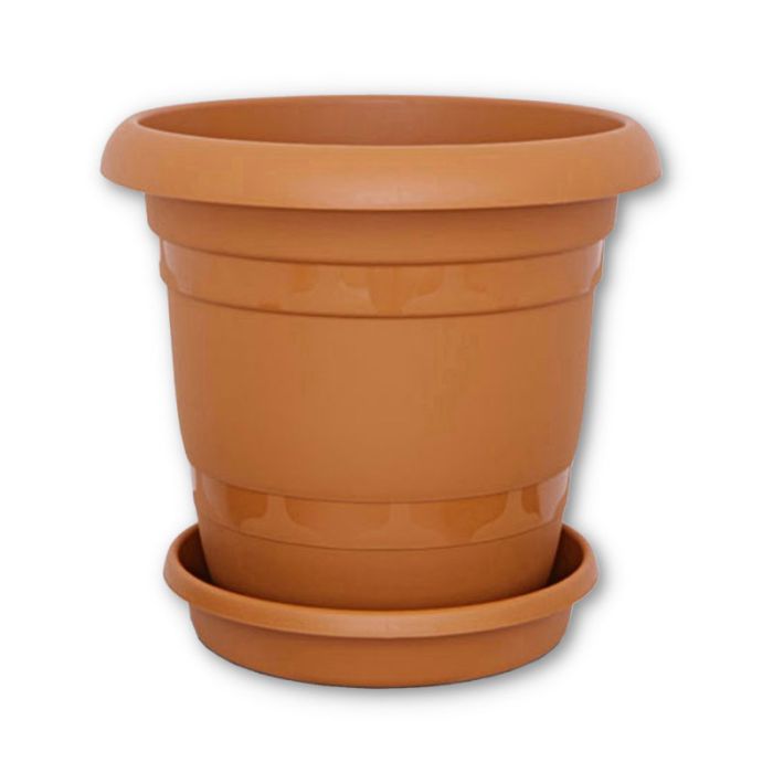 VS 49x40cm Terracotta  Plastic Round Flower Pot