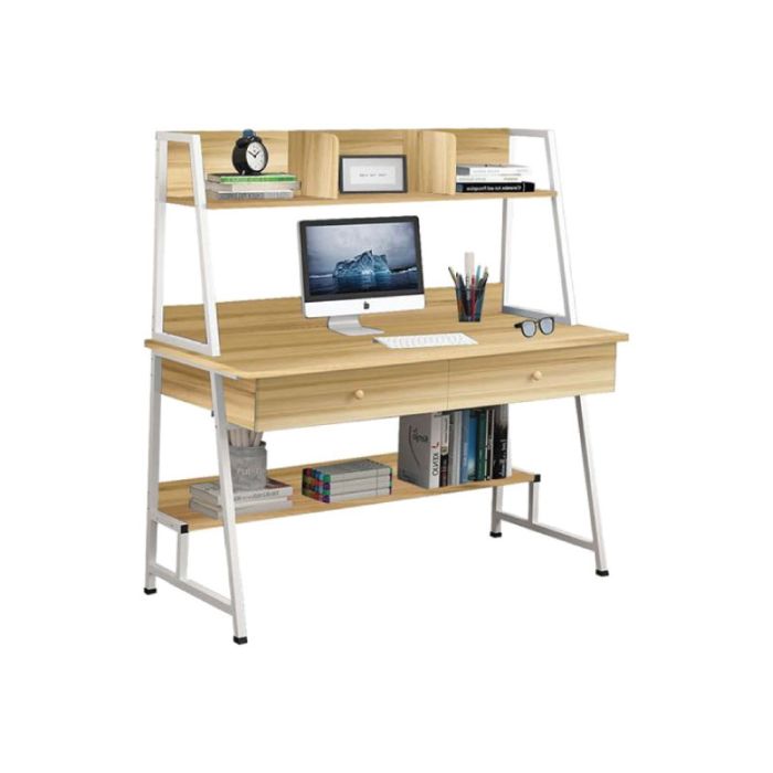 Office Desk E-00022715 (EO405,2) White Sonoma 120x48x73/137cm