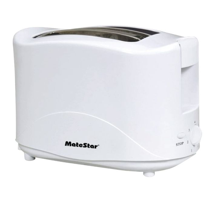 Matestar 2 Slice 750W White MAT-6002W Toaster