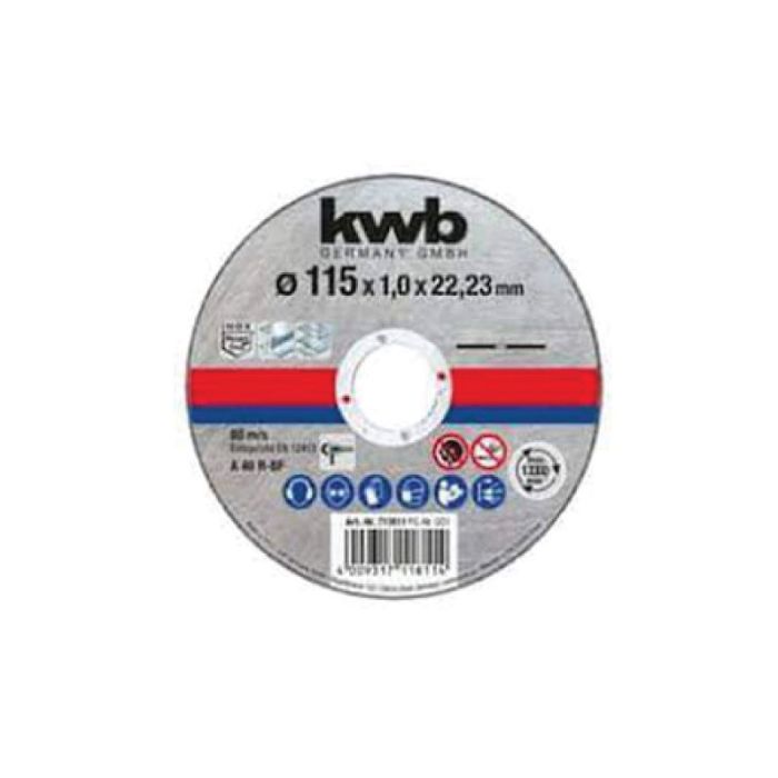 KWB S/S - Inox Cutting Disc 115x1.0x22.23mm