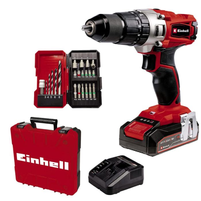 Einhell TE-CD 18/2 Li-i +22 (1x2,5 Ah) Cordless Impact Driver  - Set