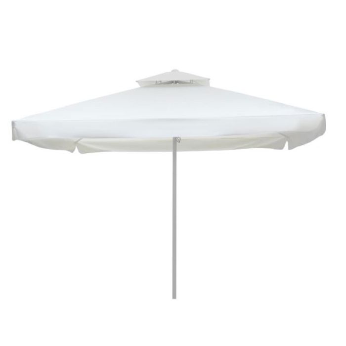 Garden Umbrella (Professional) Aluminium Telescopic White 4m