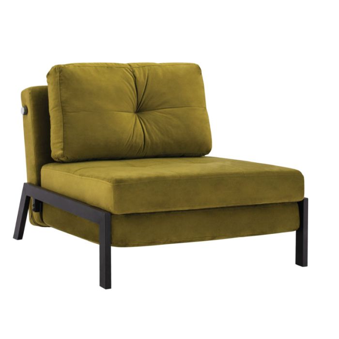 Constance HM3078.13 Velvet Olive Green Armchair (Bed)