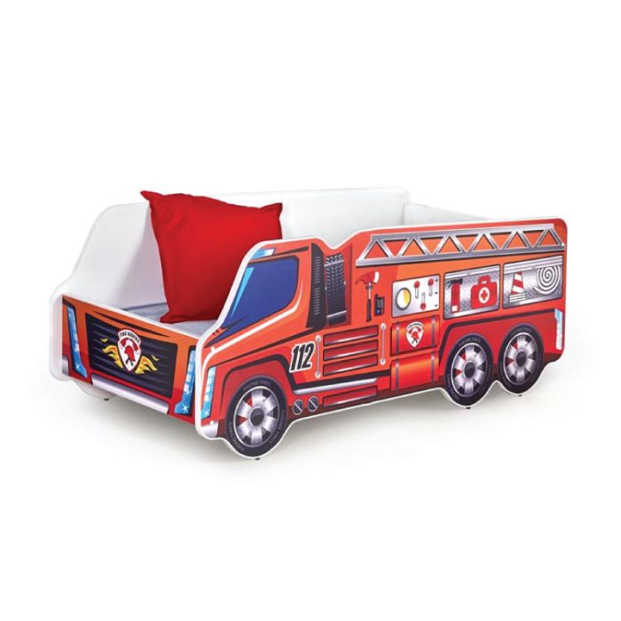 Hal Fire Truck Red 148x74x58cm Single Bed