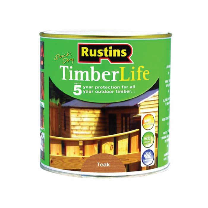 Rustins Quick Dry Timberlife  Teak Wood Stain - 1L