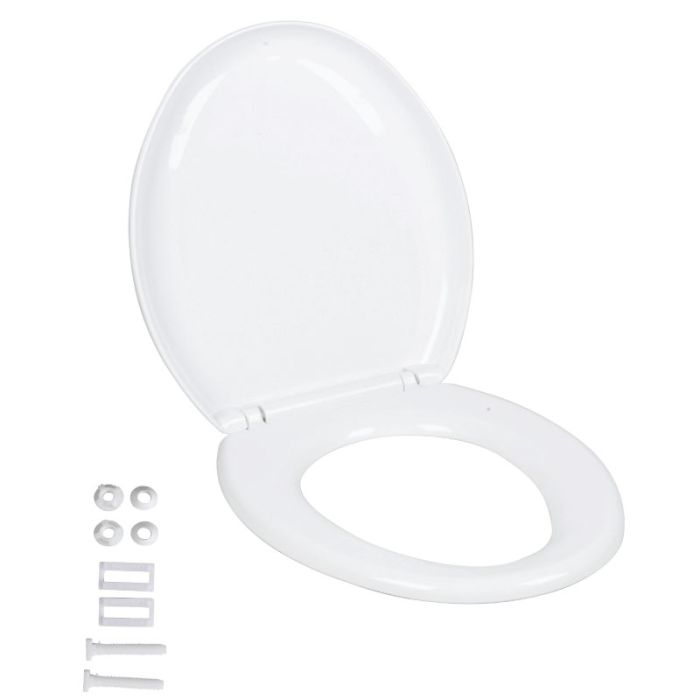 B&S Soft Close White Toilet Seat