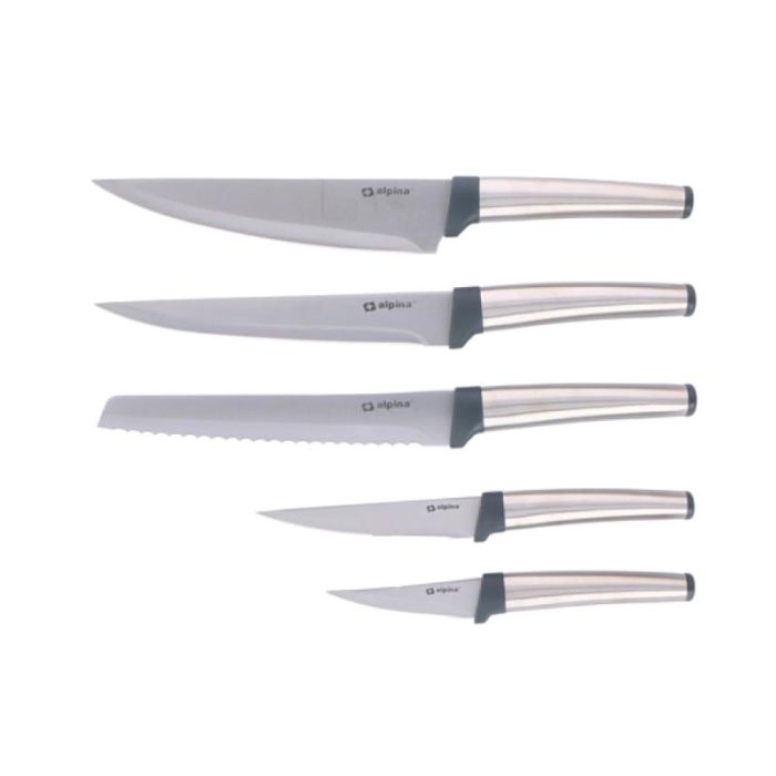 Alpina Brushed Stainless Steel 5pcs Set Knives
