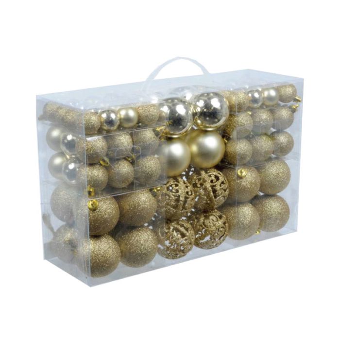 Deco Christmas Baubles Gold 100pcs