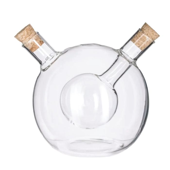 JJA Glass Round Oil & Vinegar Bottle