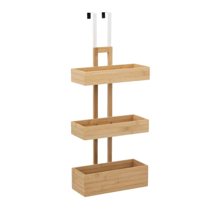 JJA 3 Levels Bamboo Hanging Storage Organizer