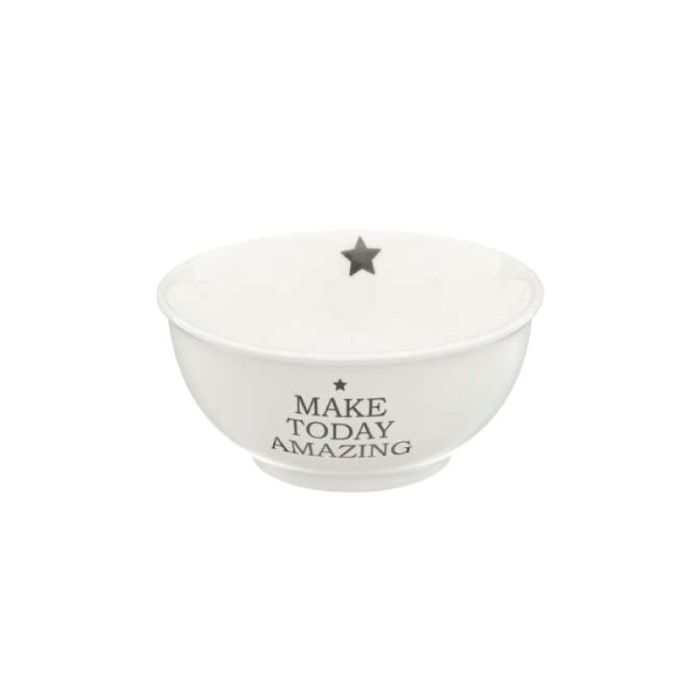 JJA 14.2x6.5cm White Porcelain Bowl