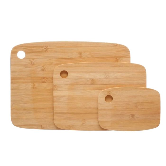 JJA 3pcs Wooden Bamboo Chopping Boards