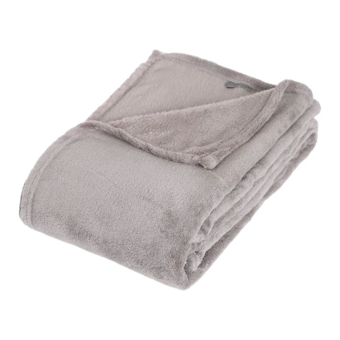 JJA 130x180cm Light Grey Living Room Throw Blanket