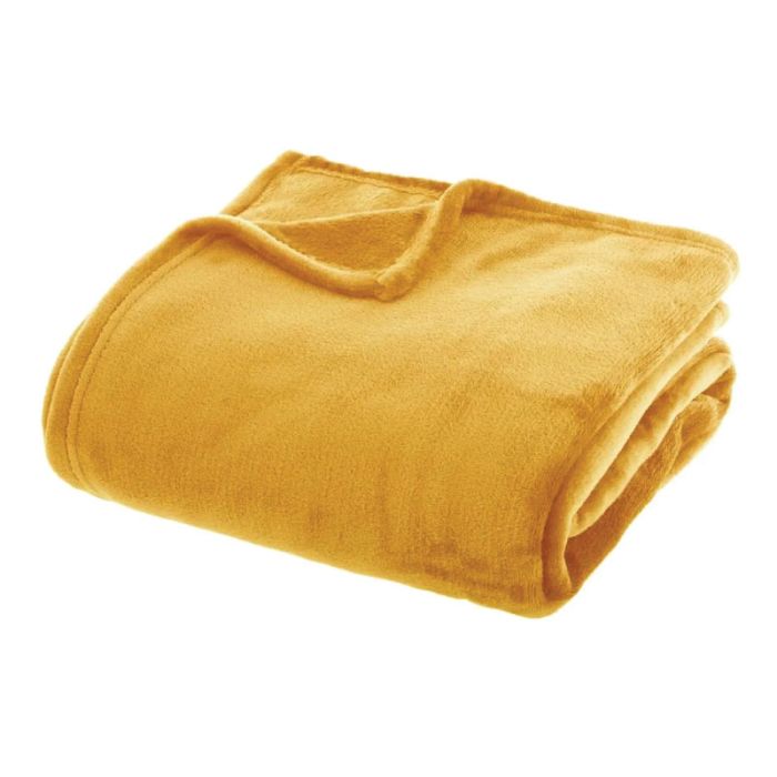 JJA 180x230cm Ocher Plain Blanket