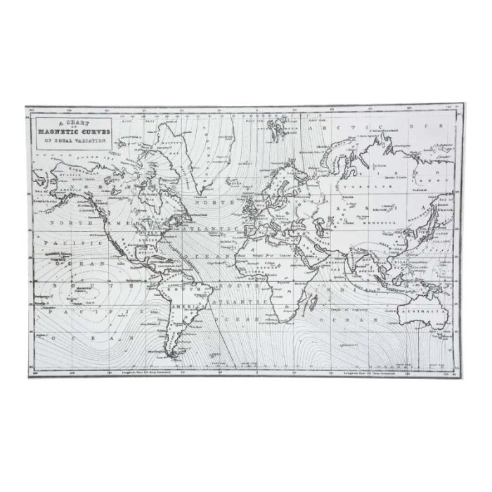 JJA Vinyl Black White 30cm Placemat
